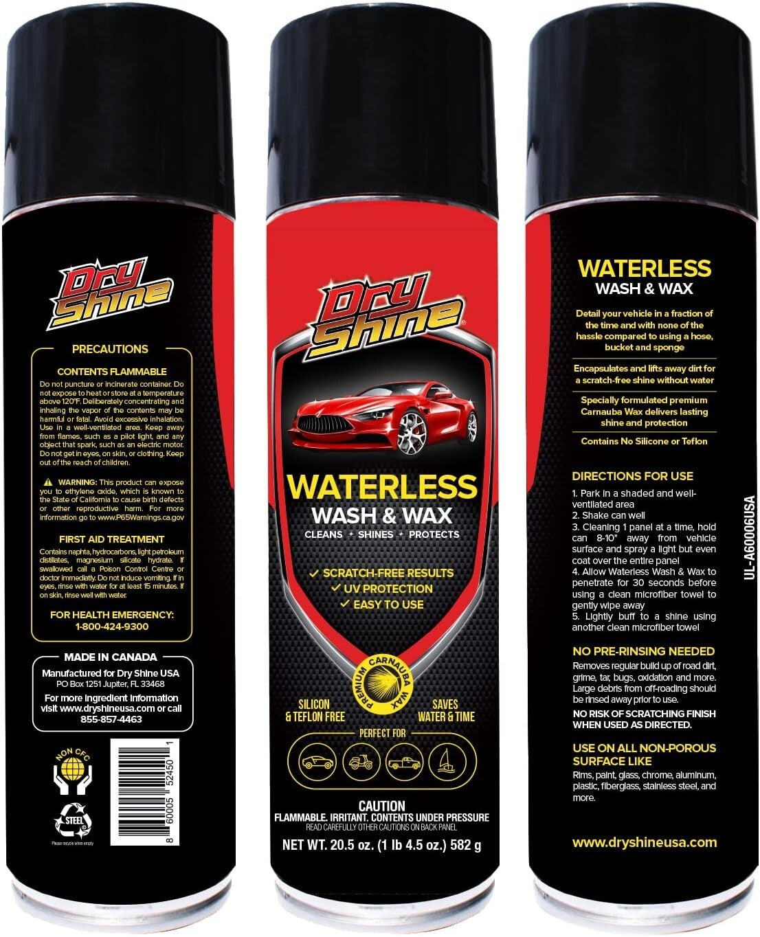 32oz Waterless Car Cleaning Kit with Dual Pile Towels - Scratch-Free Detail