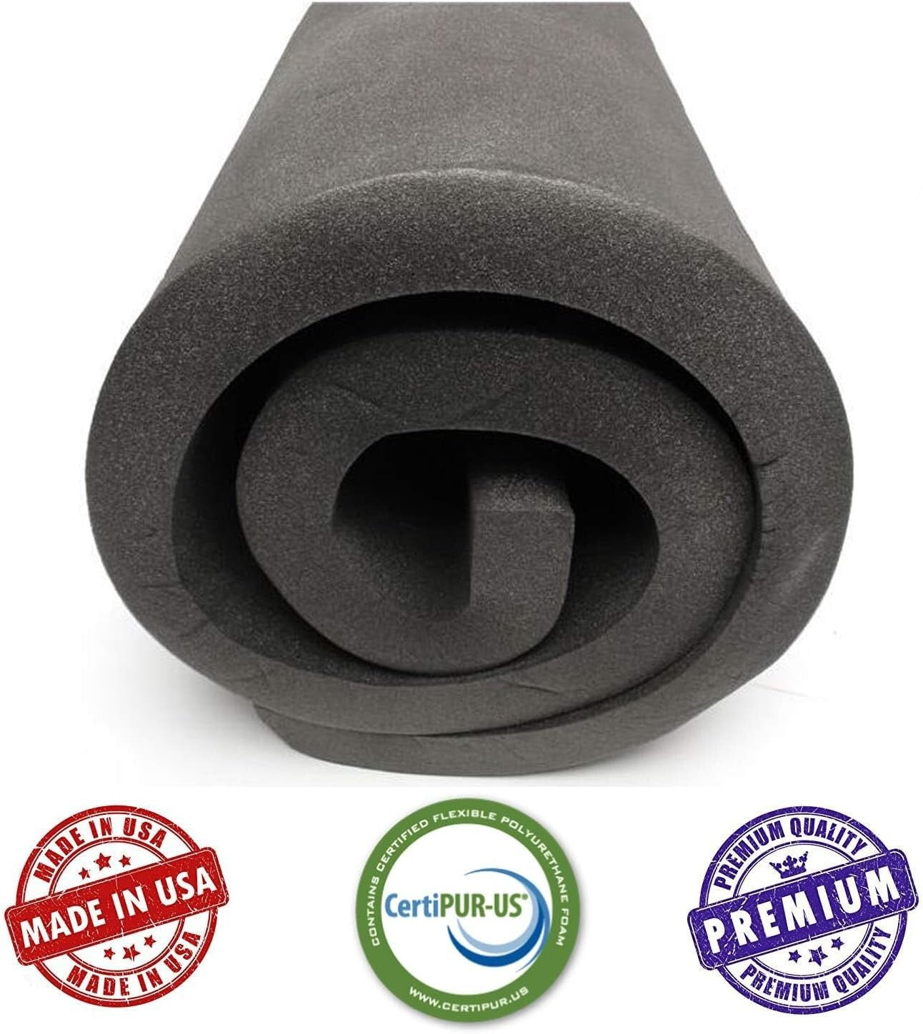 Easy-Cut CertiPUR Certified Foam Cushion - 72'' L for Custom Upholstery Projects