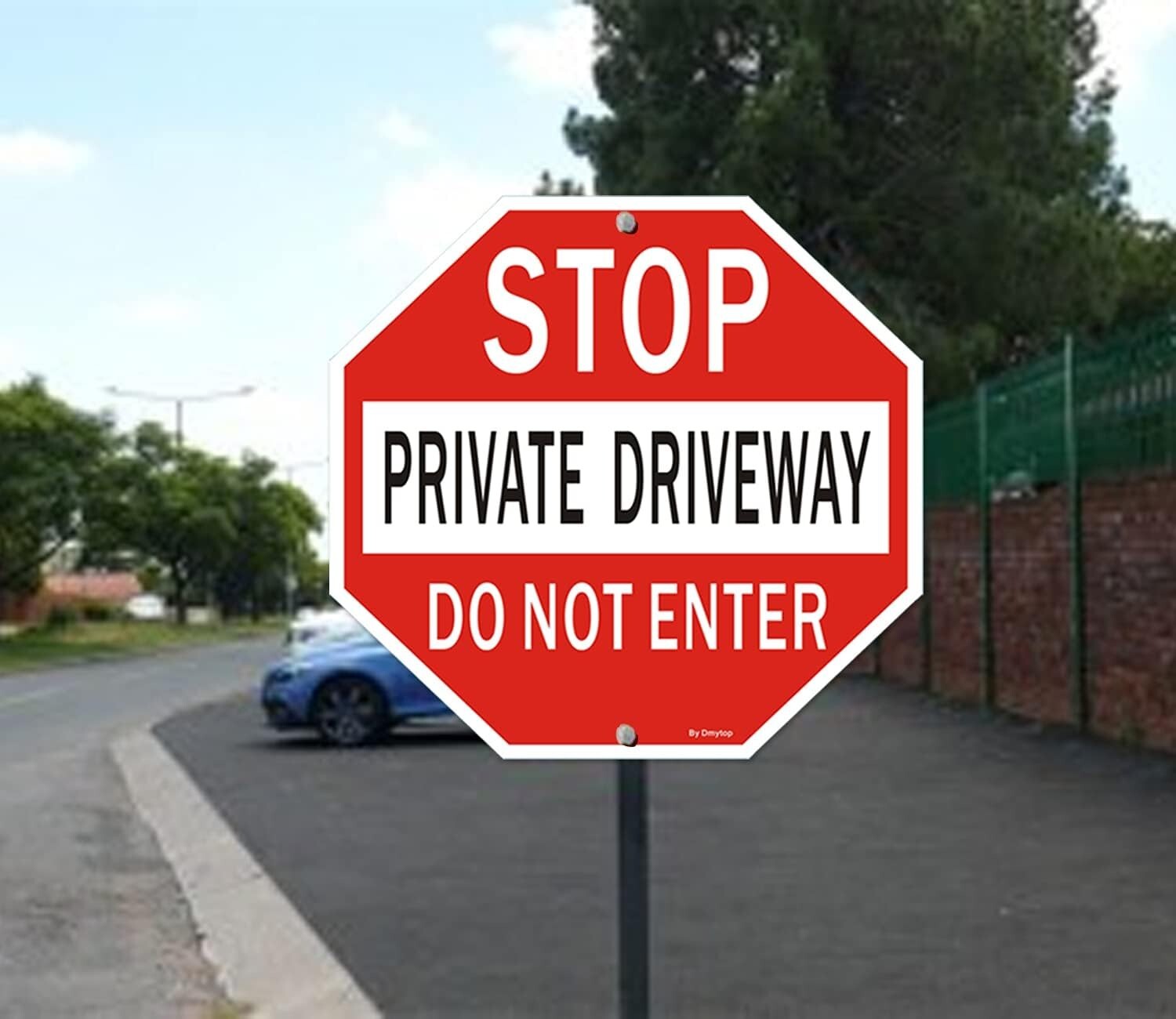 Large 18" Private Driveway Do Not Enter Sign - Durable & Weather Resistant