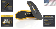 Load image into Gallery viewer, Lightweight Gold Carbon Fiber Insoles - Elevate Athletic Performance &amp; Recovery