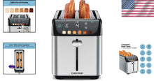 Load image into Gallery viewer, Advanced 4 Slice Toaster with Extra-Wide Slots - Ideal for Thick Bread &amp; Bagels