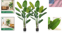 Load image into Gallery viewer, Lightweight 6 Feet Artificial Palm Plant in Pot - Perfect for Modern Home Style