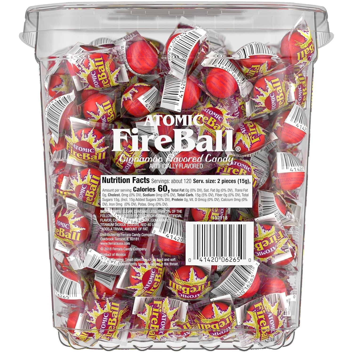Experience the Heat: 240 Atomic Fireball Cinnamon Candies, Individually Wrapped