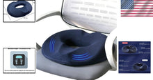 Load image into Gallery viewer, Breathable Large Donut Pillow for Tailbone &amp; Pregnancy Pain - 17.4" Navy Cushion