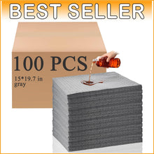 Load image into Gallery viewer, High-Performance Absorbent Pads for Oil Spills - 15 x 19.7 Inch, 100 Count
