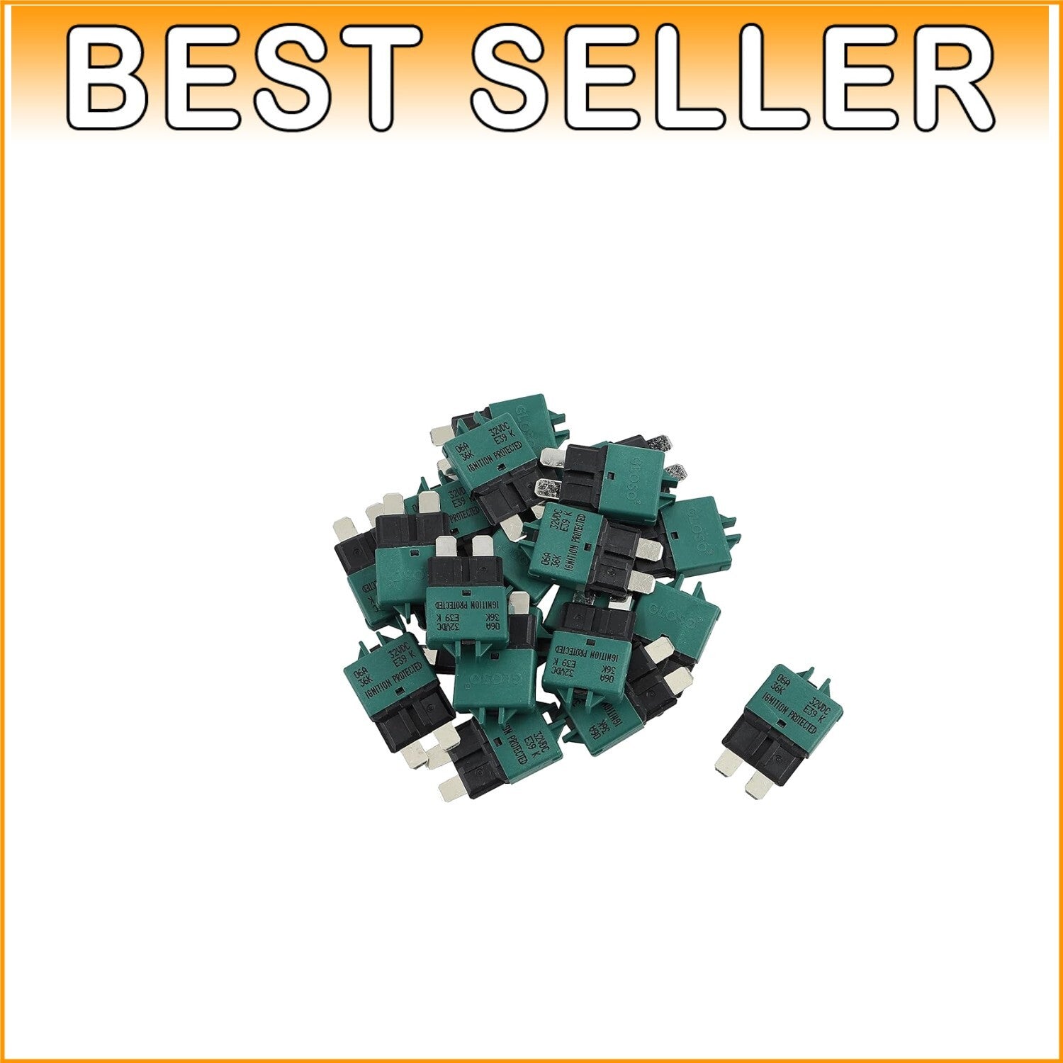 Durable 20A Standard Circuit Breakers - 25 Pack E39 T3 Manual Reset Design