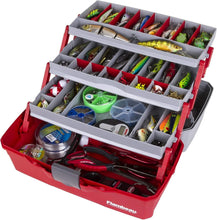 Load image into Gallery viewer, Classic 3-Tray Fishing Tackle Box with Water-Resistant Design &amp; 32 Compartments