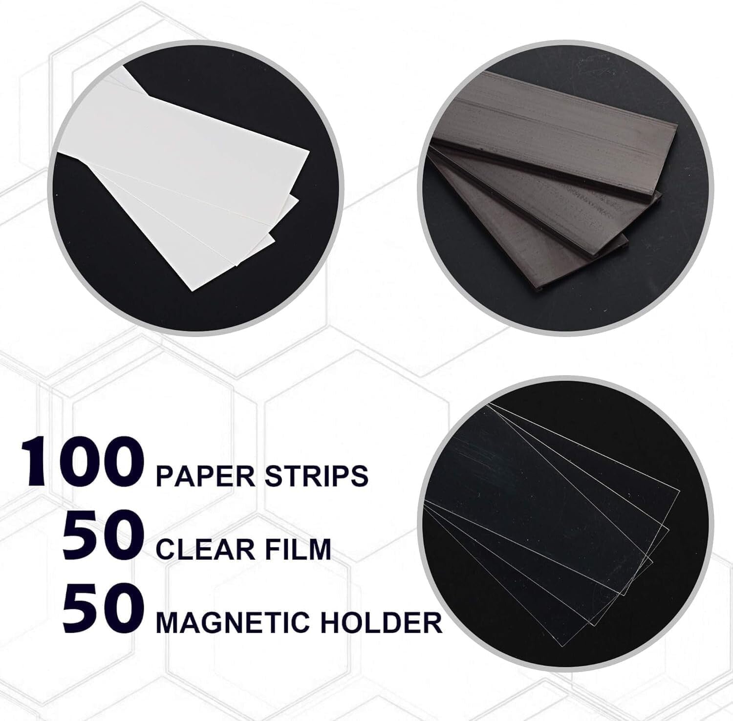 C Channel Magnetic Label Holders - 50 Packs, 5" x 3" Weatherproof for Easy Use