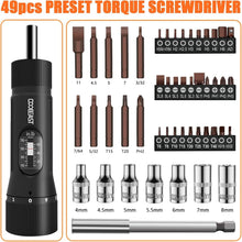 Load image into Gallery viewer, High Accuracy Torque Screwdriver Set with Sound Signal - 49 Pcs for Maintenance