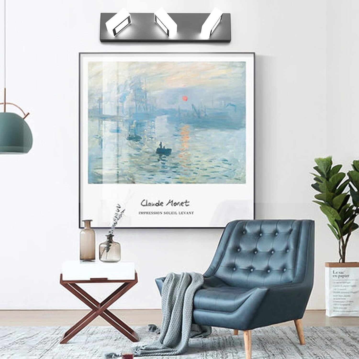 Energy Saving 3-Light LED Vanity Fixtures – Modern Black Bathroom Lighting