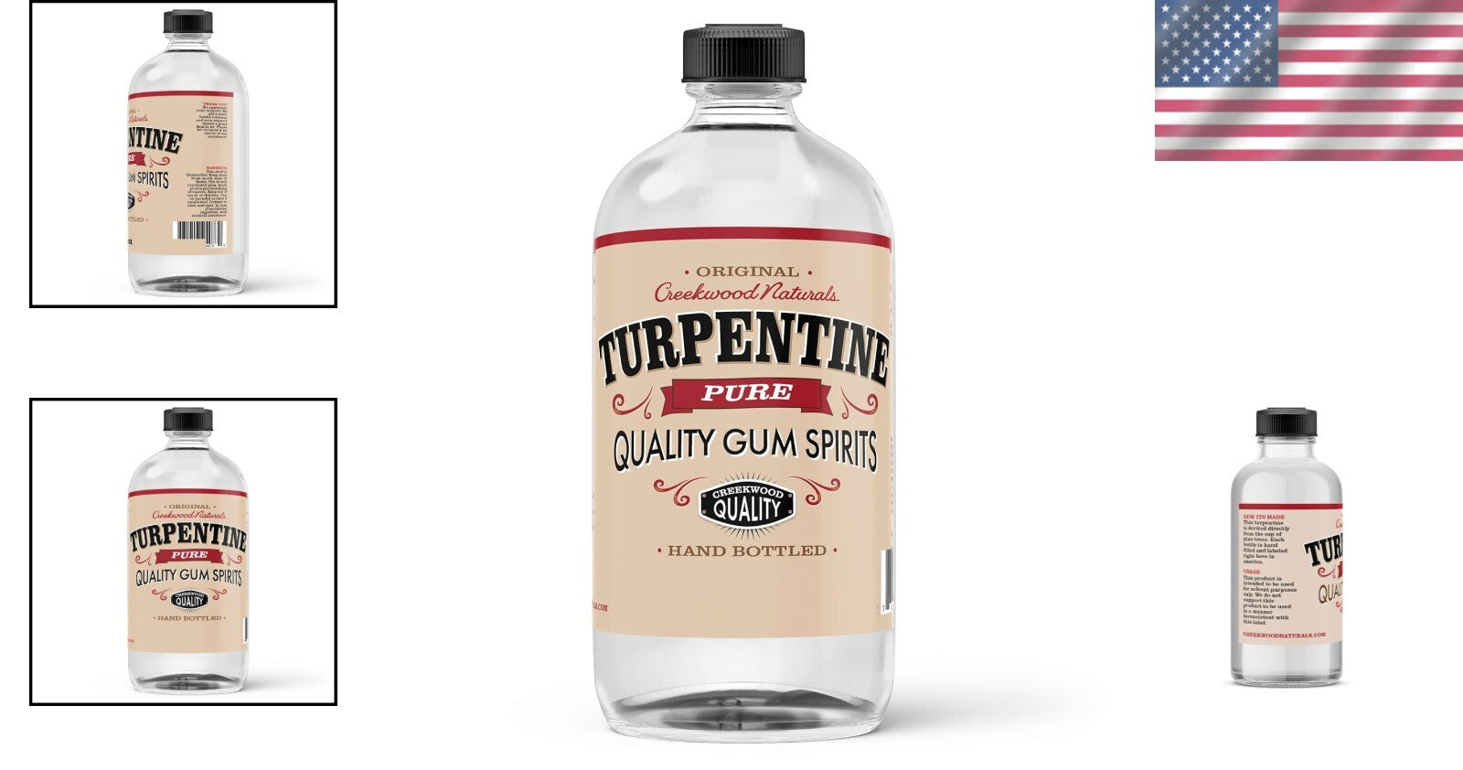 Eco-Friendly 16 Oz Pure Gum Spirits of Turpentine - Traditional Process