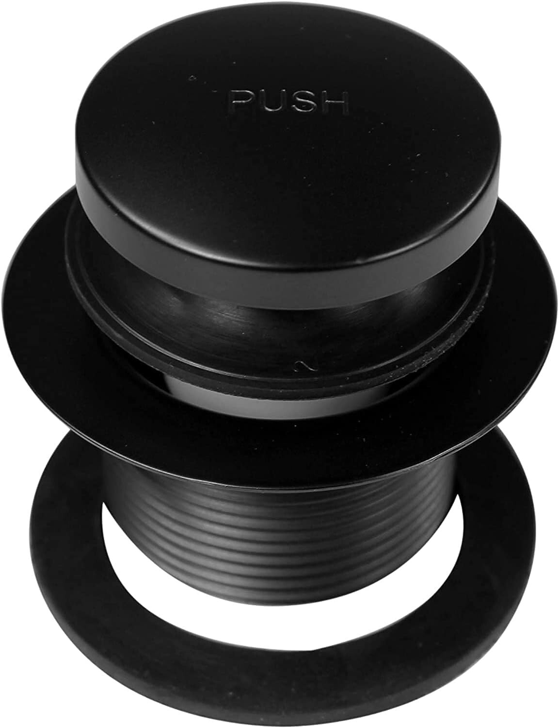 Easy Installation Matte Black Tub Trim Kit with Tip-Toe Drain Plug - 2-Pack