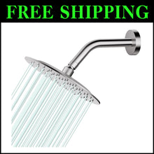 Load image into Gallery viewer, Ultra-Thin 8" Rain Shower Head in Brushed Nickel - Easy No-Plumber Install