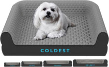 Load image into Gallery viewer, The Coldest Cozy - Medium Dog Bed with Cooling Gel, Anti-Slip &amp; Water-Resistant