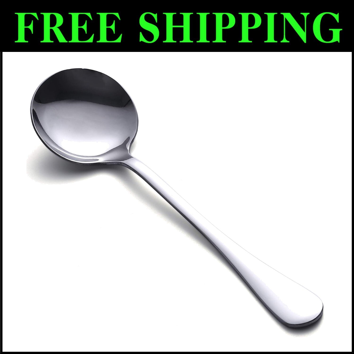 Elegant 50-Piece Stainless Steel Spoon Set for Restaurants & Family Gatherings