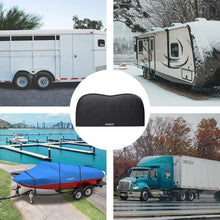 Load image into Gallery viewer, Premium Black Tire Covers for RV and Trailers - Fits 27-30 Inch Dual Axles