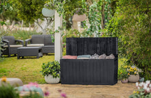 Load image into Gallery viewer, All-Weather 270L Storage Box - Holds Tools &amp; Cushions, Lockable &amp; Portable