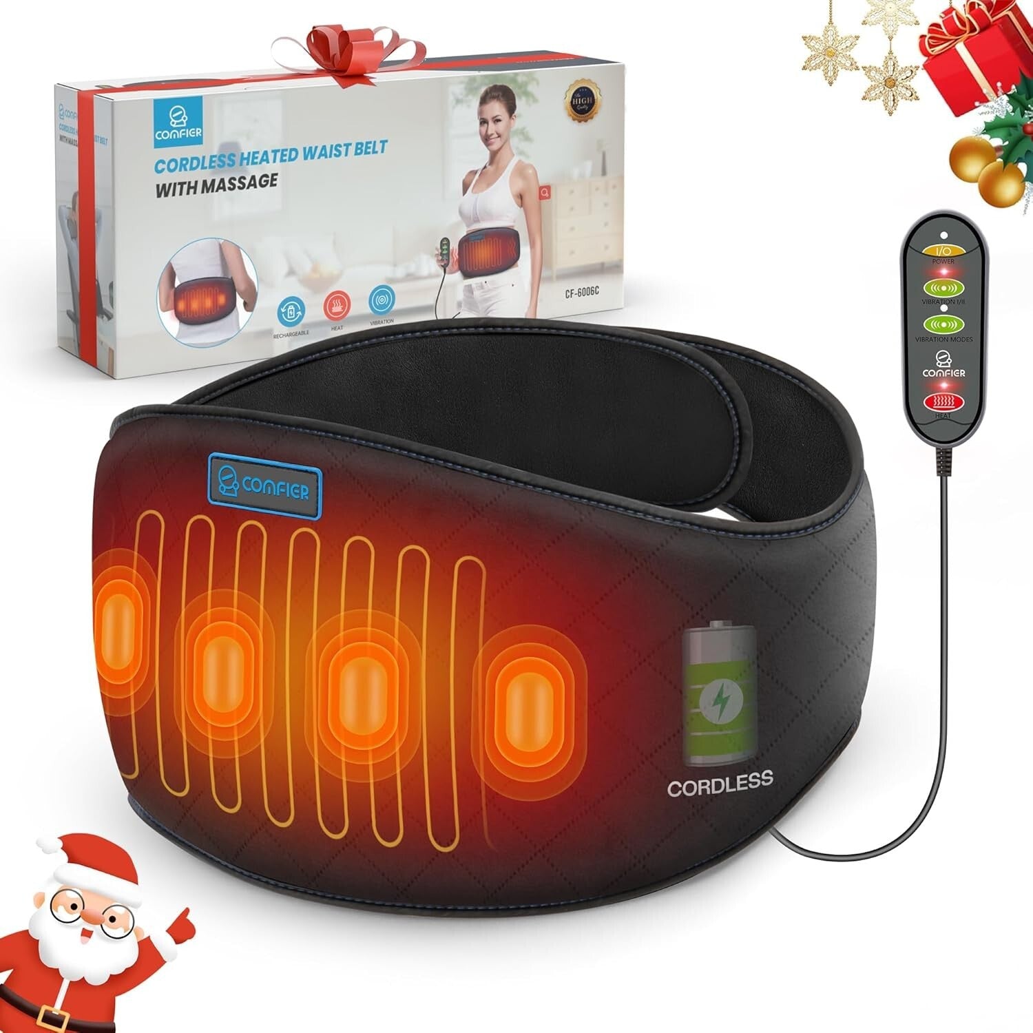 Soft Velvet Cordless Back Heating Pad - 58 Inches for Full Comfort & Relaxation