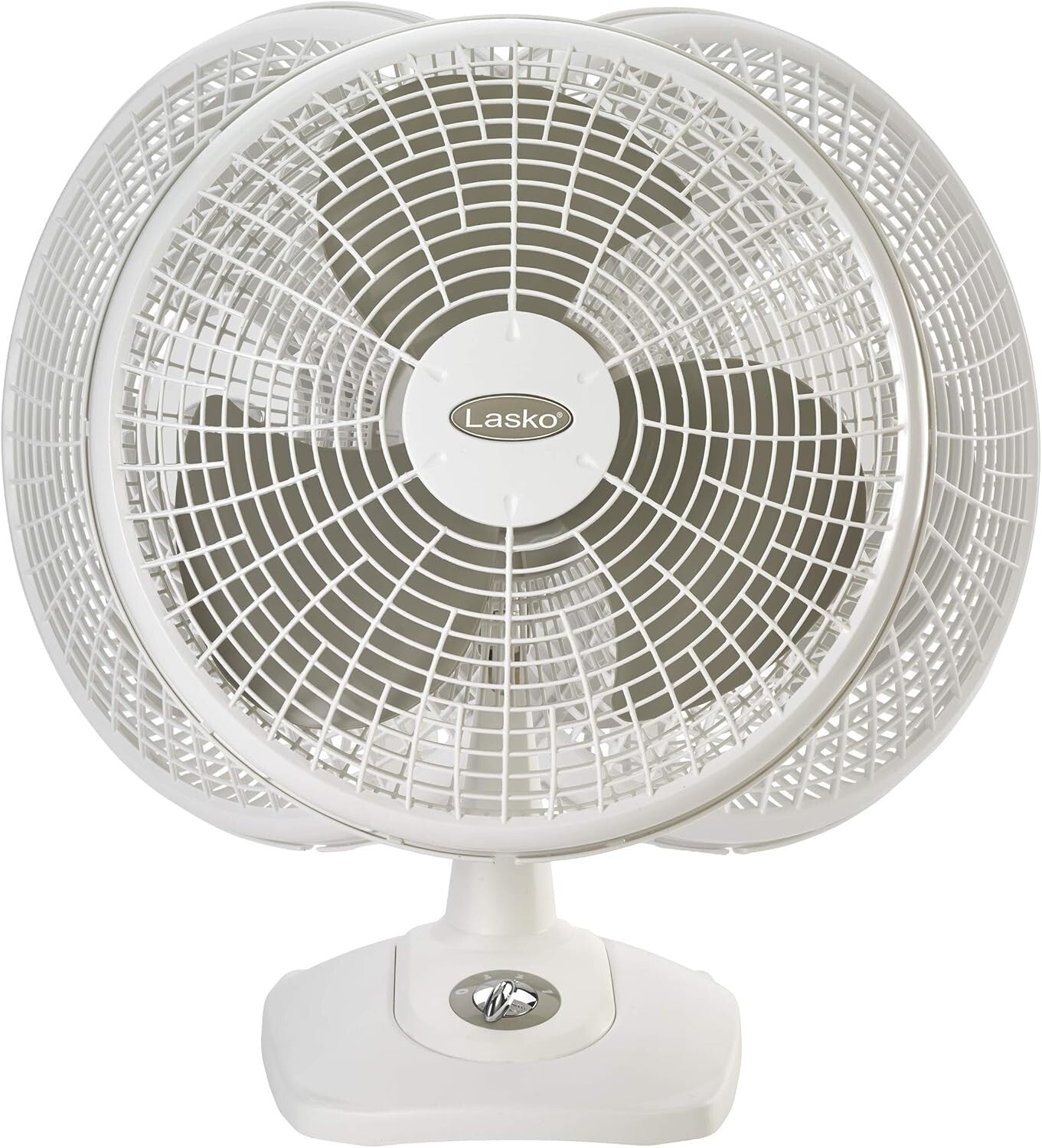 16-Inch White Table Fan – Energy Efficient Oscillating Cooling Solution