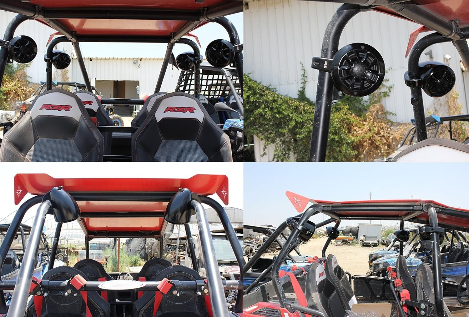 Compact Marine Stereo System with Remote, Ideal for Golf Carts and UTVs