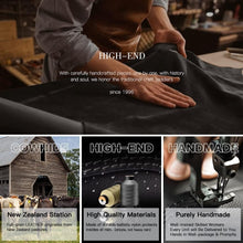 Load image into Gallery viewer, Elegant Black Leather Laptop Rucksack with USB Charging &amp; Hidden Zipper Security