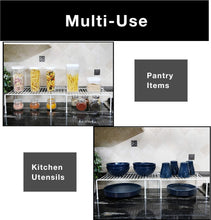 Load image into Gallery viewer, Expandable 6-Piece Metal Wire Storage Rack for Kitchen &amp; Bathroom Organization