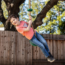 Load image into Gallery viewer, Outdoor Kids Climbing Rope Swing with Disc Seat &amp; Platforms - Adventure Fun!