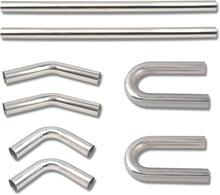 Load image into Gallery viewer, 3'' Custom Mandrel Stainless Steel Exhaust Pipe Tube Kit - 8 Piece Universal Set