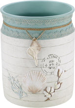 Load image into Gallery viewer, Chic Open-Top Decorative Trash Can - Farmhouse Shell Design for Home/Office
