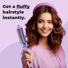 Load image into Gallery viewer, Portable Heated Round Brush with Auto Shut-Off and Dual Voltage for Safe Travel