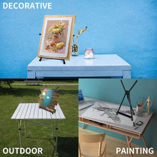 Load image into Gallery viewer, Lightweight Collapsible Tabletop Easel for Artists – Holds Canvas up to 22x24"