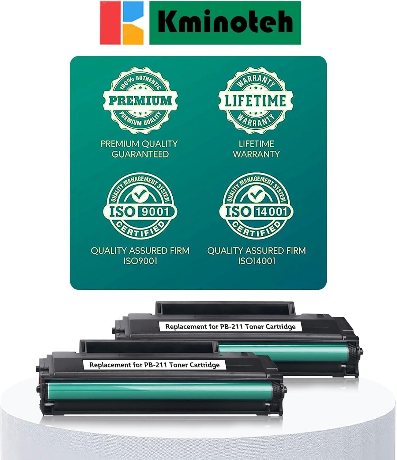 Upgraded Pantum PB-211 Toner Cartridge - 2 Pack with Precision Chip Technology