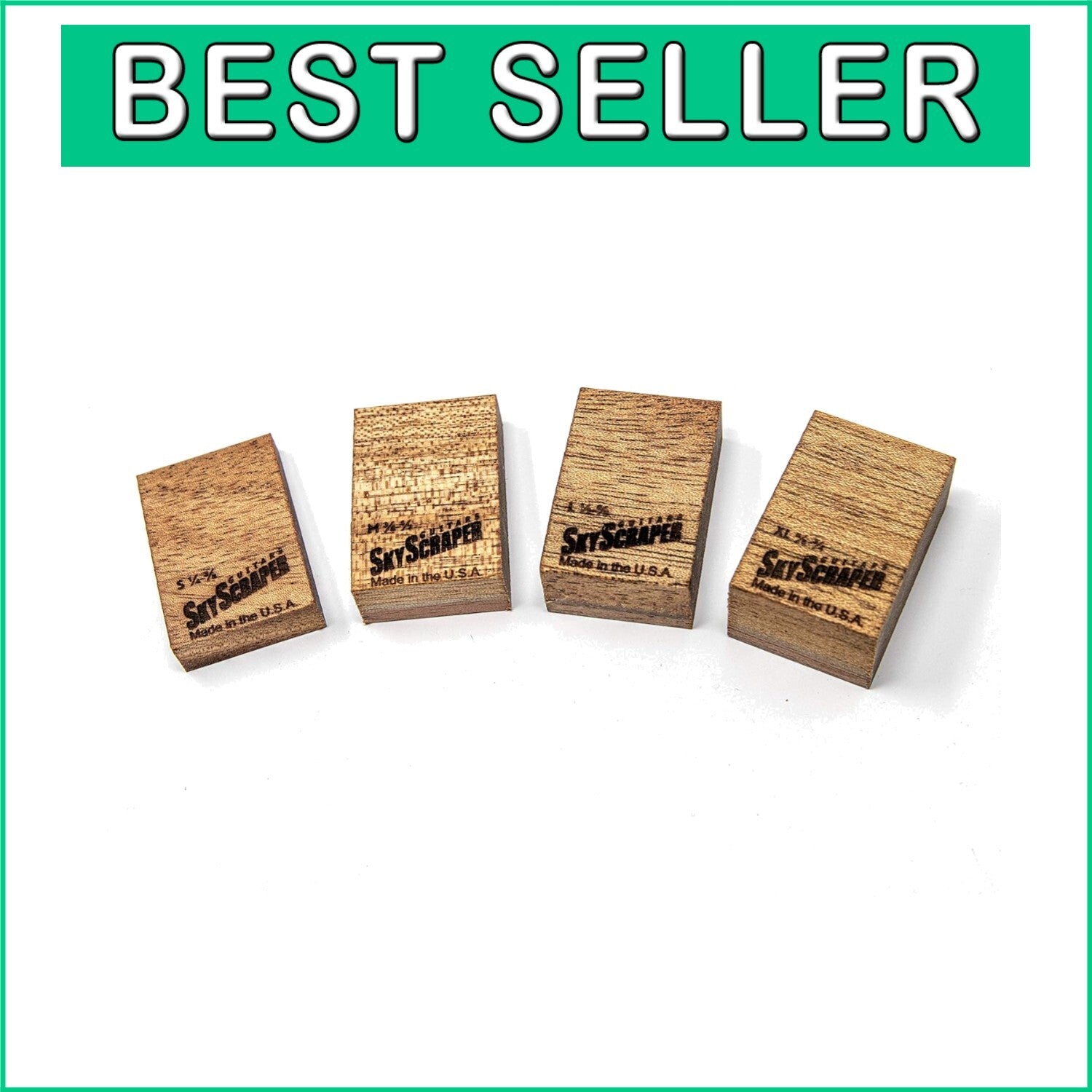 Floyd Rose Tremolo Setup Blocks - Mahogany Wedge Set for Easy Adjustments