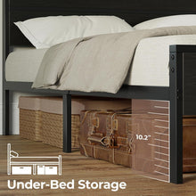 Load image into Gallery viewer, Full Size Bed Frame with Under-Bed Storage &amp; LED Lighting for Modern Bedrooms