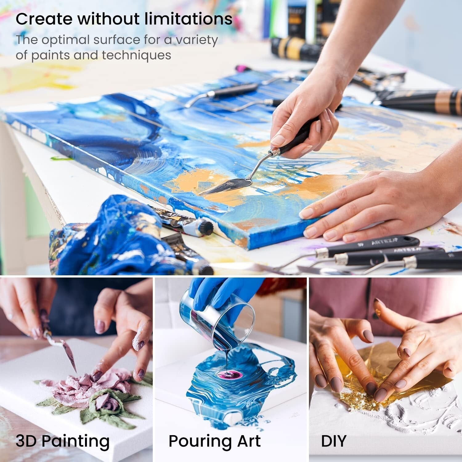 Extra Large 36x48 Stretched Cotton Canvases – Perfect for Creative Expression