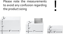 Load image into Gallery viewer, Set of 3 Crystal Clear Acrylic Cube Display Risers – Elegant Storage Solution