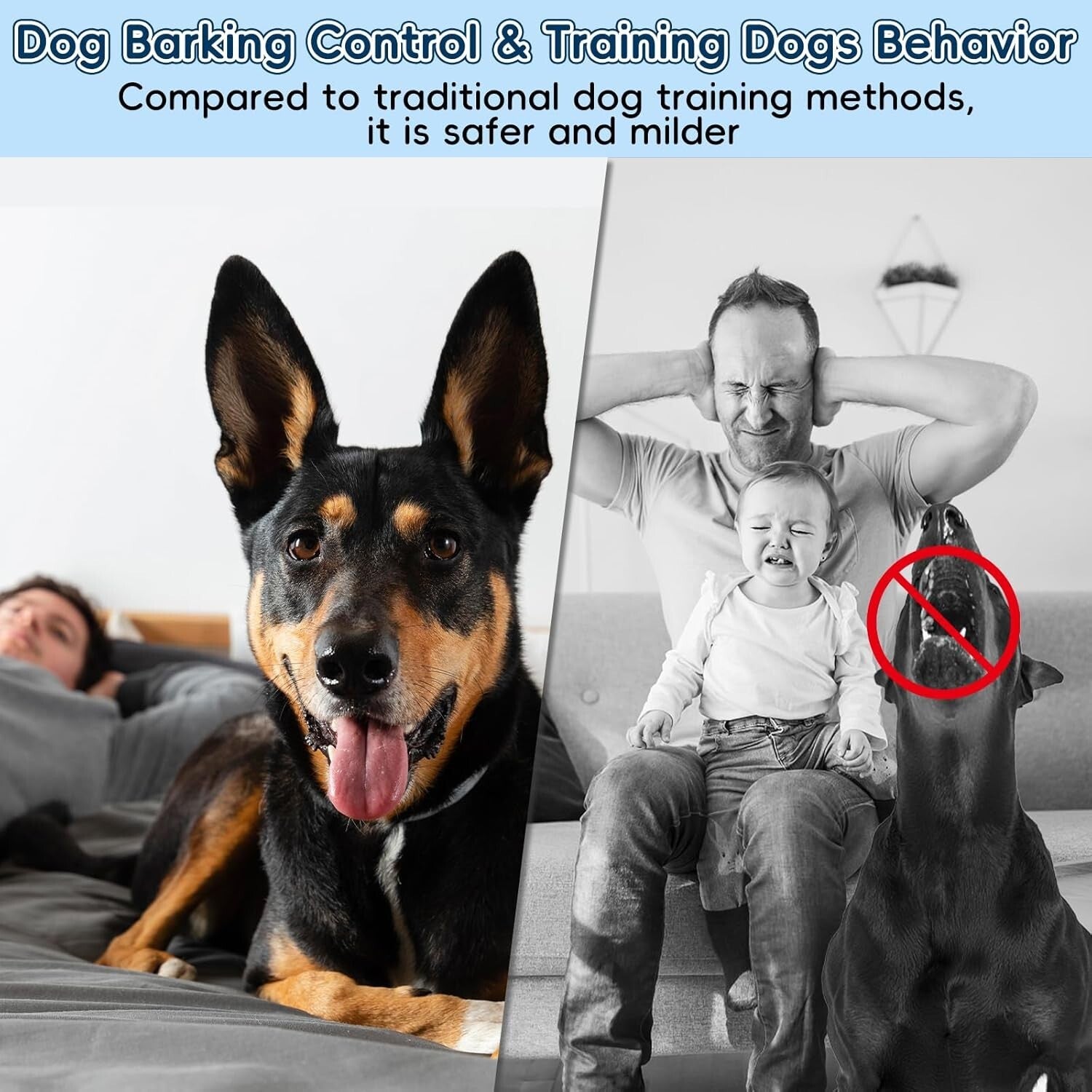 Effective Anti Barking Device for Dogs - Rechargeable, Indoor & Outdoor Use