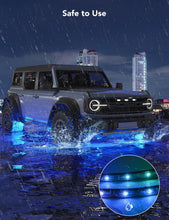 Load image into Gallery viewer, Stylish RGBIC Underglow Lights – 8 LED Strips with Music Sync for Cars &amp; Trucks