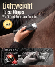 Load image into Gallery viewer, 2 Speed Battery-Powered Horse Clippers for Matted Long Hair - Ultra Quiet