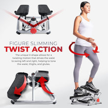 Load image into Gallery viewer, Portable Twist Stepper with Resistance Bands - Quiet Fitness Equipment for All