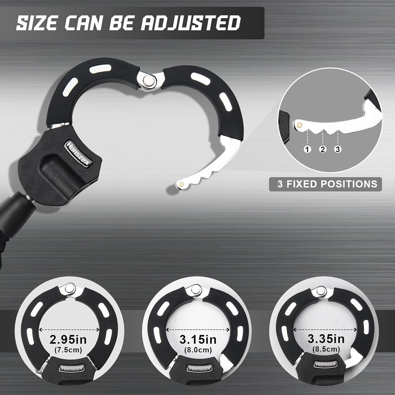 High Security Scratch-Resistant Electric Scooter Lock with Heavy Duty Chain