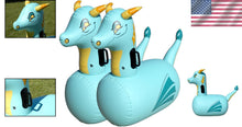 Load image into Gallery viewer, Magical Blue Dragon Bouncy Hoppers - Durable Kids Inflatable Toys for Outdoors