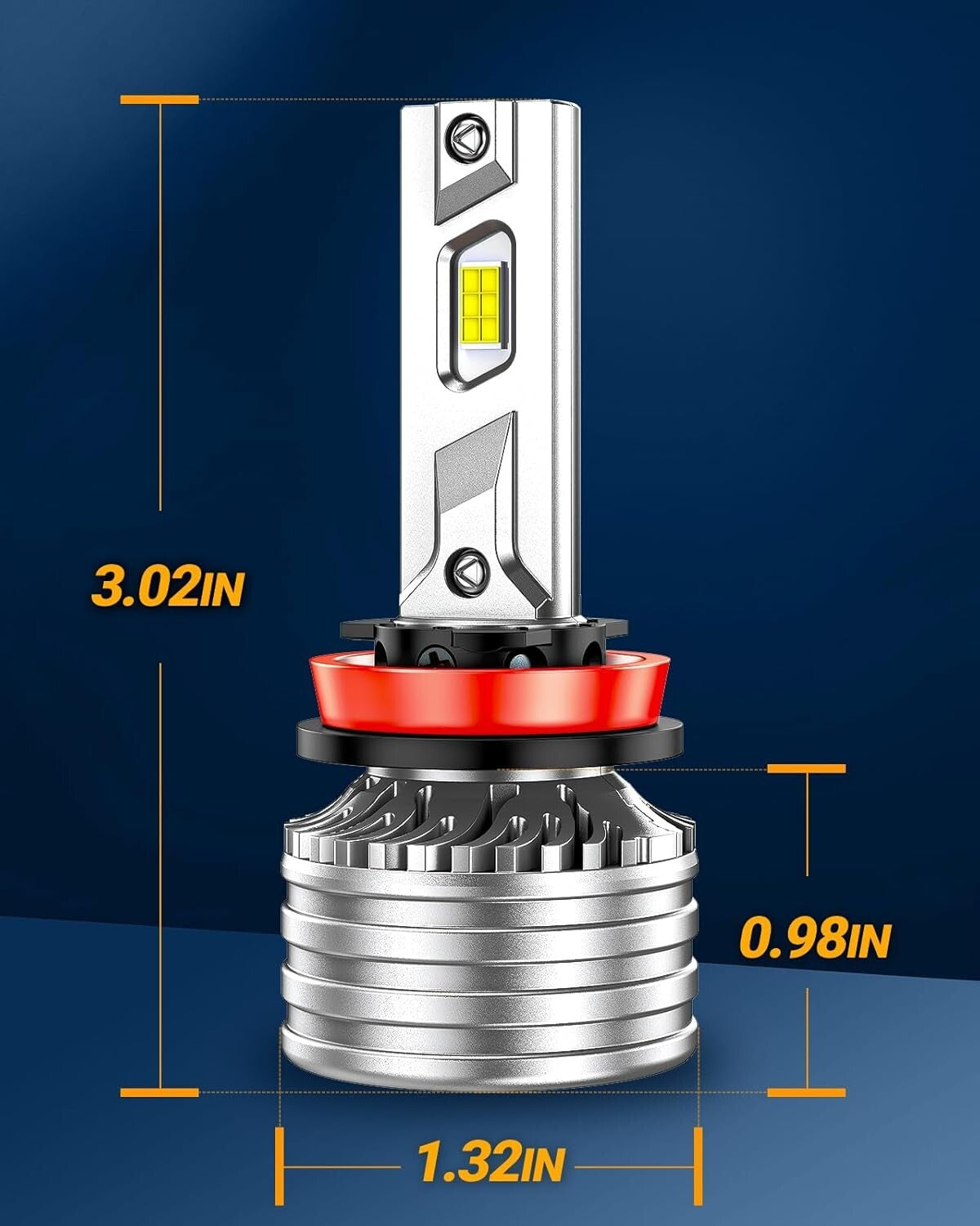 6500K H11 9005 Fog Light Bulb Combo - Long Lifespan, Easy Installation - 4 Pack