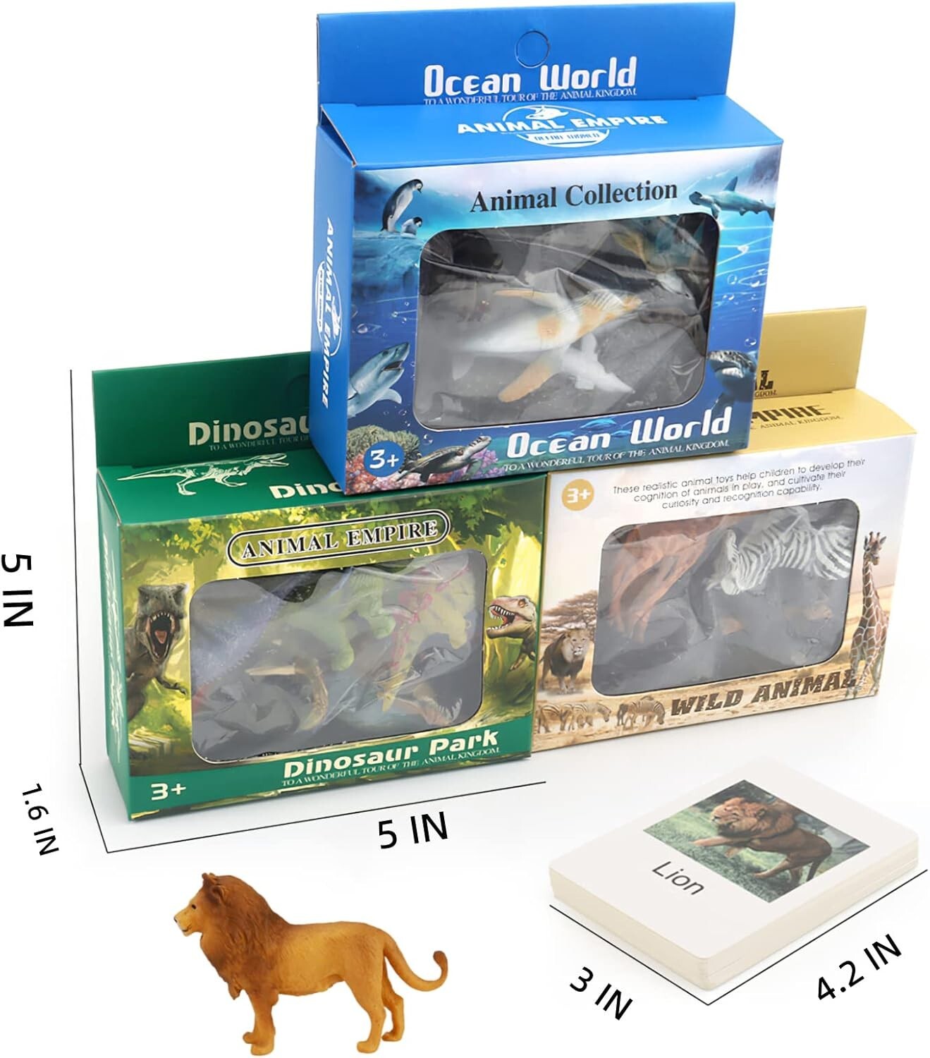 Creative Learning with 36 Realistic Animal Figures - Perfect for Preschool Play