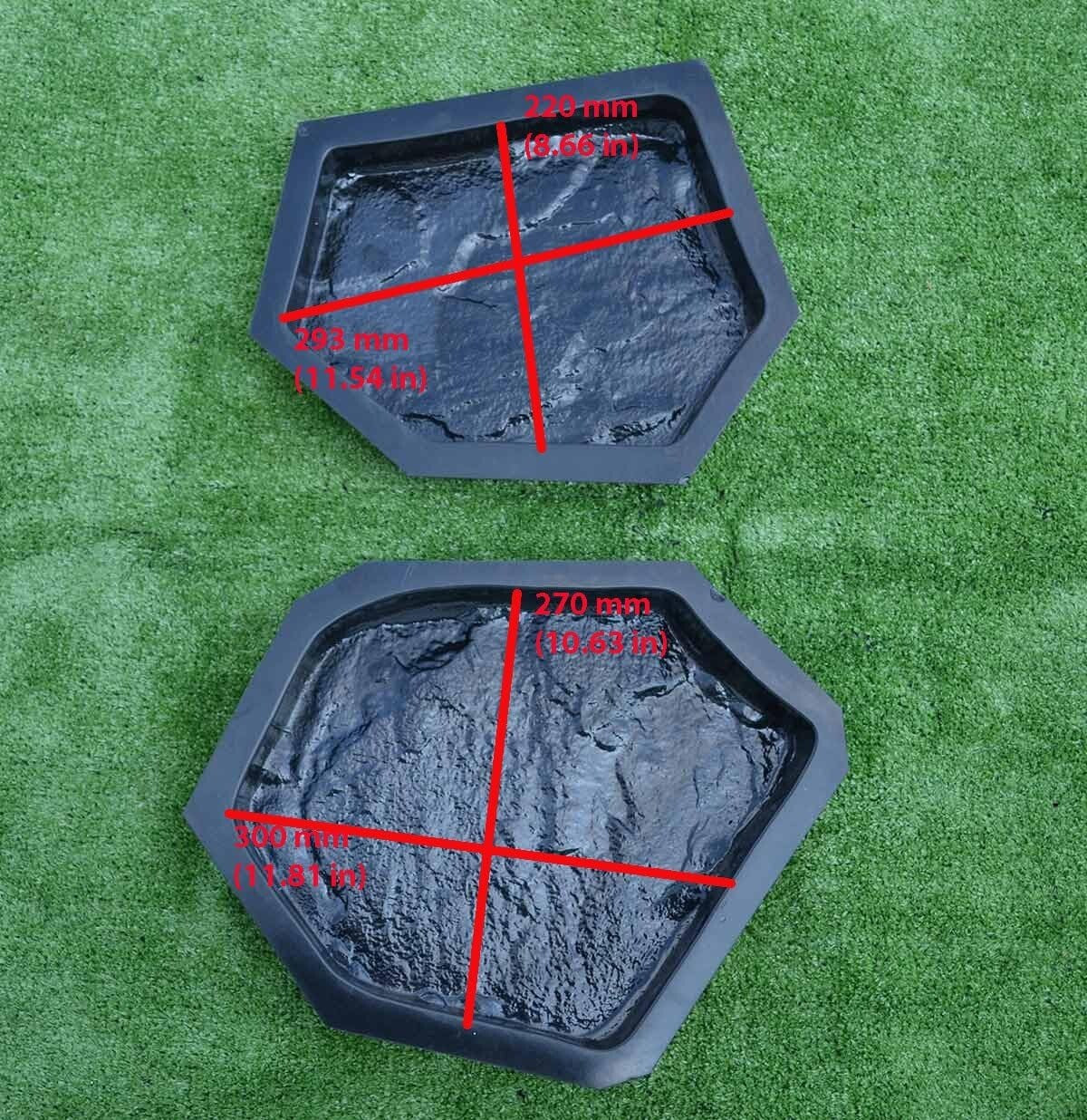 Reusable Plastic Molds for Garden Pathways - Create Custom Flagstone Designs