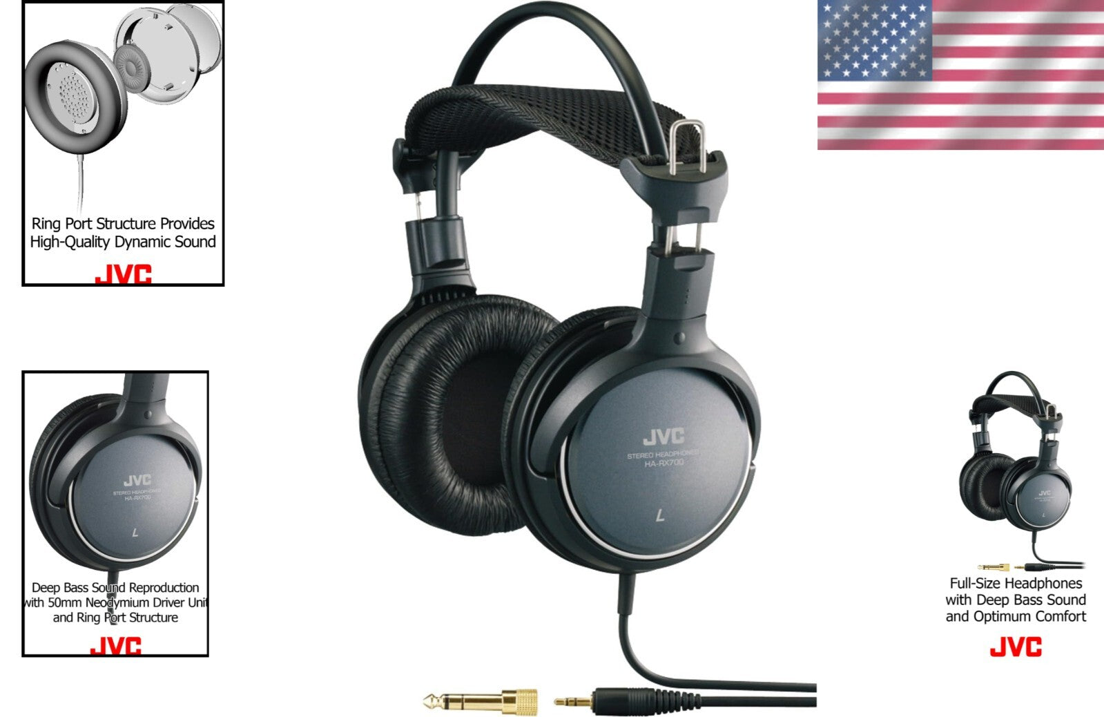 Dynamic Sound Full Size Headphones - Ideal for Gaming, Fitness & Entertainment