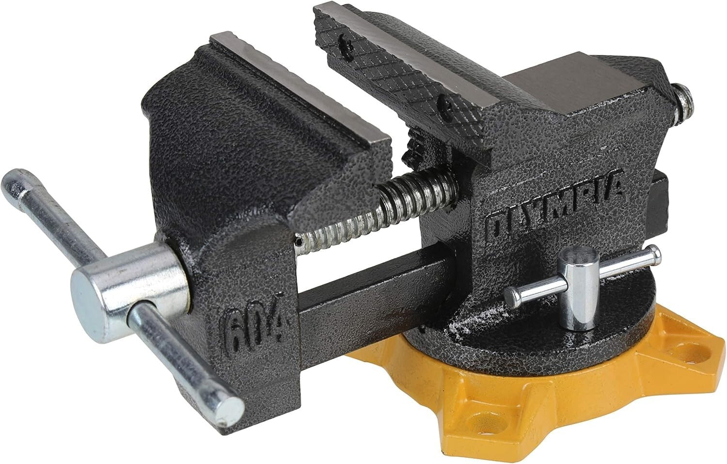 Olympia 4-Inch Bench Vise - Professional Quality with Heavy-Reinforced Base