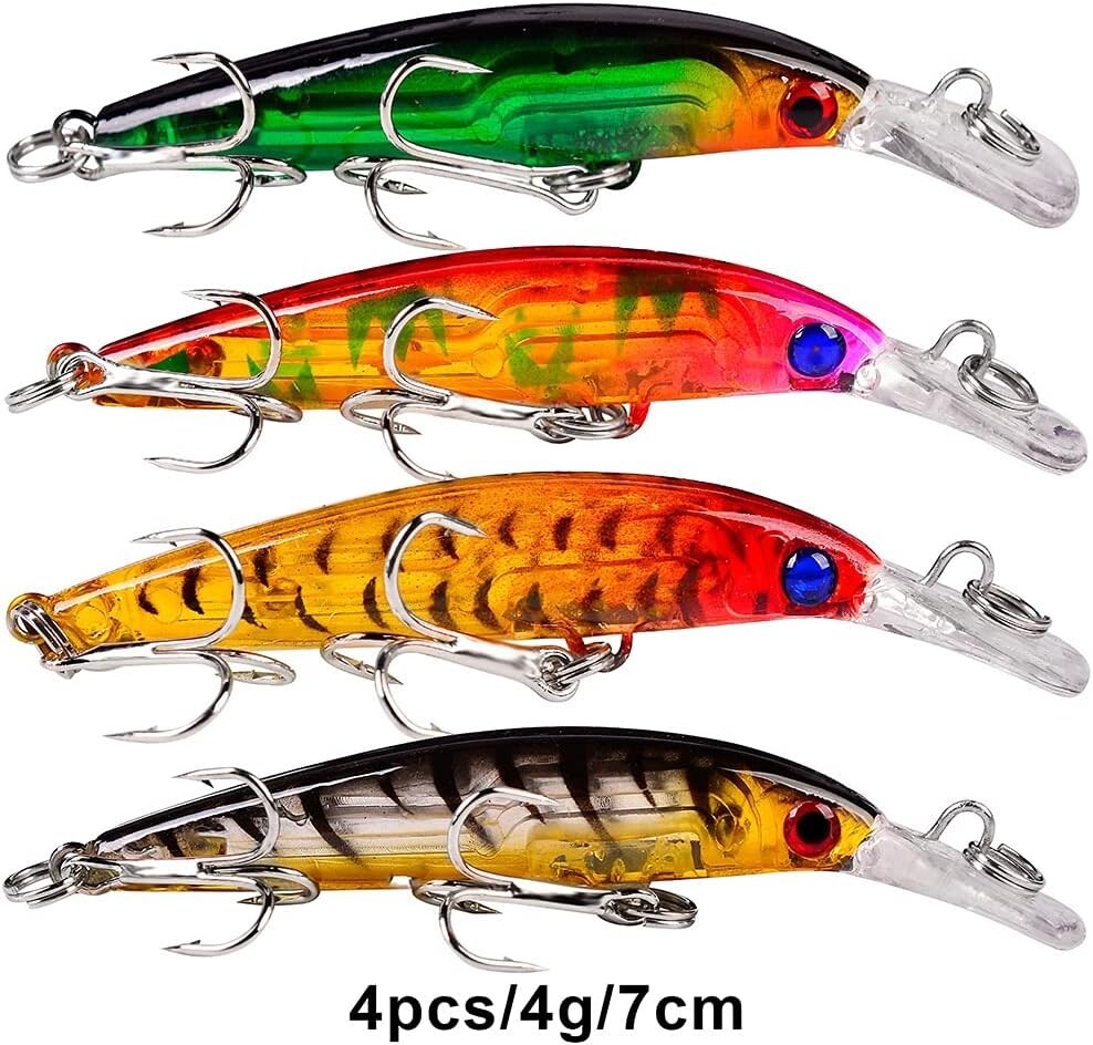 Versatile 56-Piece Fishing Lure Collection - Perfect for Freshwater & Saltwater