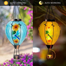 Load image into Gallery viewer, Colorful Solar Hot Air Balloon Garden Light with Flame for Magical Ambiance