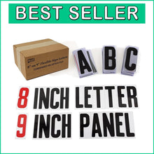 Load image into Gallery viewer, Premium 8” Flexible Letters and Numbers for Custom Outdoor Signage - 300 Pieces